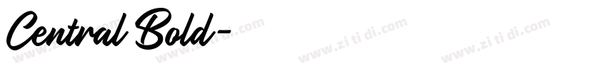 Central Bold字体转换